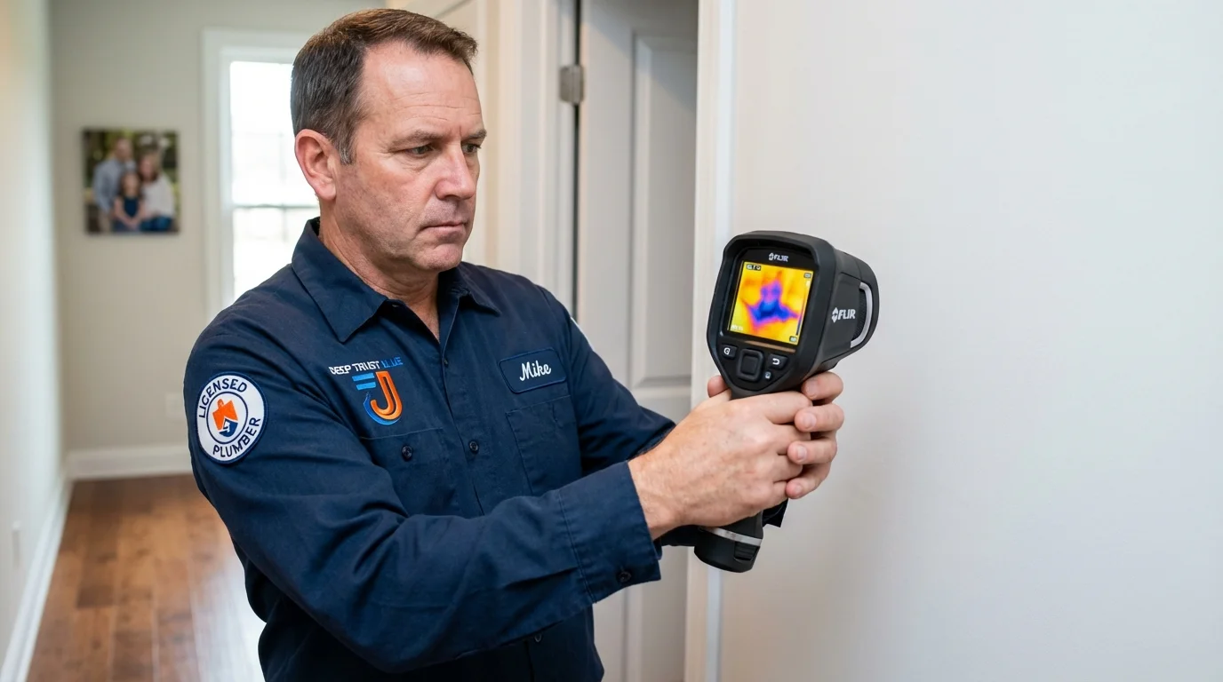 Thermal imaging leak detection by Johns Plumbing LLC in Elk River